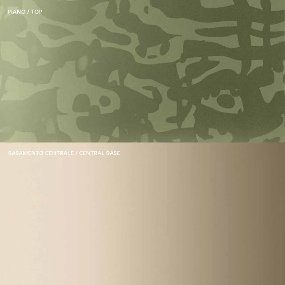 Coffee Table with Square Glass or Metal Top Made in Italy - Anakin Viadurini