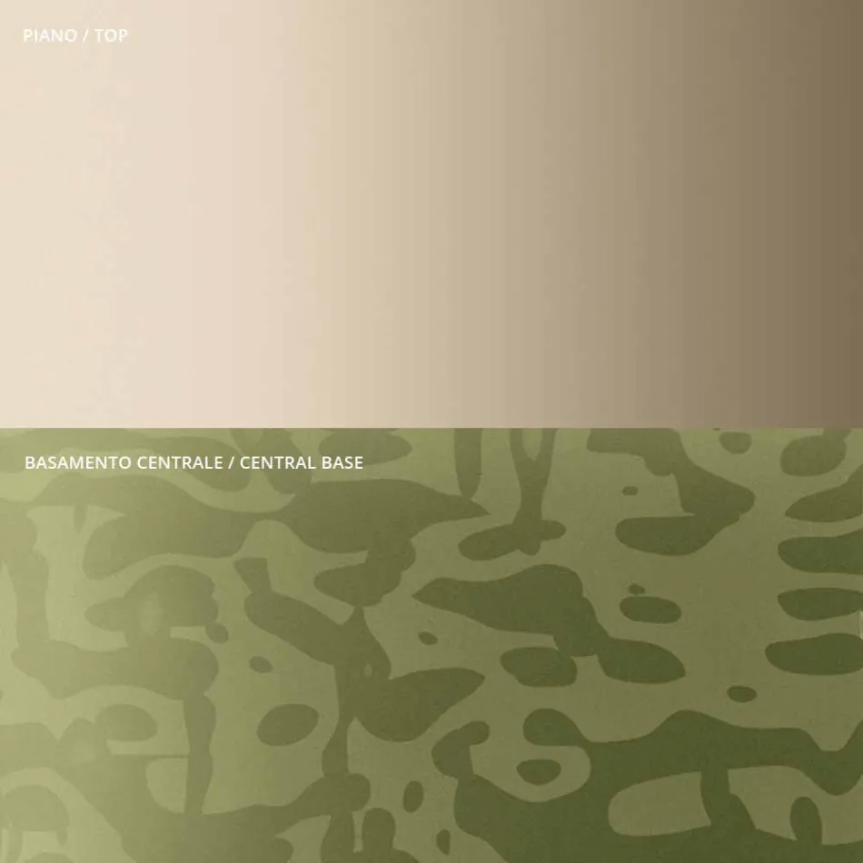 Coffee Table with Square Glass or Metal Top Made in Italy - Anakin Viadurini