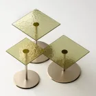 Coffee Table with Square Glass or Metal Top Made in Italy - Anakin Viadurini