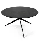 Coffee Table with Round Top Made in Stoneware Made in Italy - Siste Viadurini