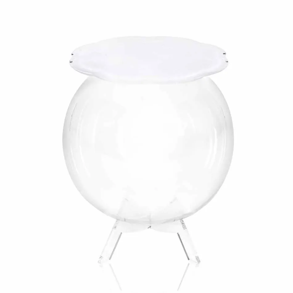 White round coffee table / container Biffy, modern design made in Italy Viadurini