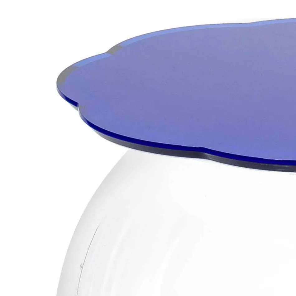 Biffy blue coffee table / container, modern design made in Italy Viadurini