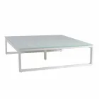 Square Design Outdoor Side Table 2 Dimensions 3 Finishes - Julie Viadurini