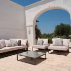 Square Design Outdoor Side Table 2 Dimensions 3 Finishes - Julie Viadurini