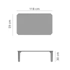 Garden Coffee Table in Aluminium and Stoneware Top 7 Finishes - Filomena Viadurini