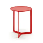 Outdoor Round Metal Coffee Table Made in Italy - Stephane Viadurini