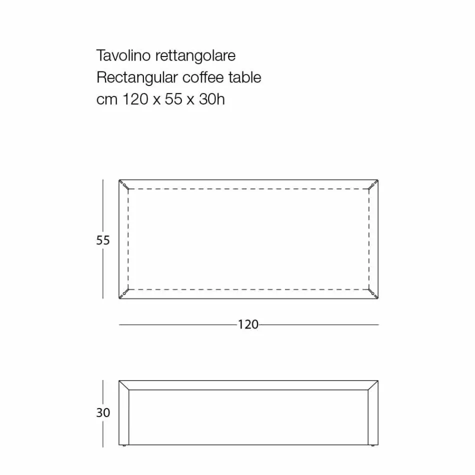 Coffee Table for Lounge in Colored Steel, Modern Design - Josyane Viadurini