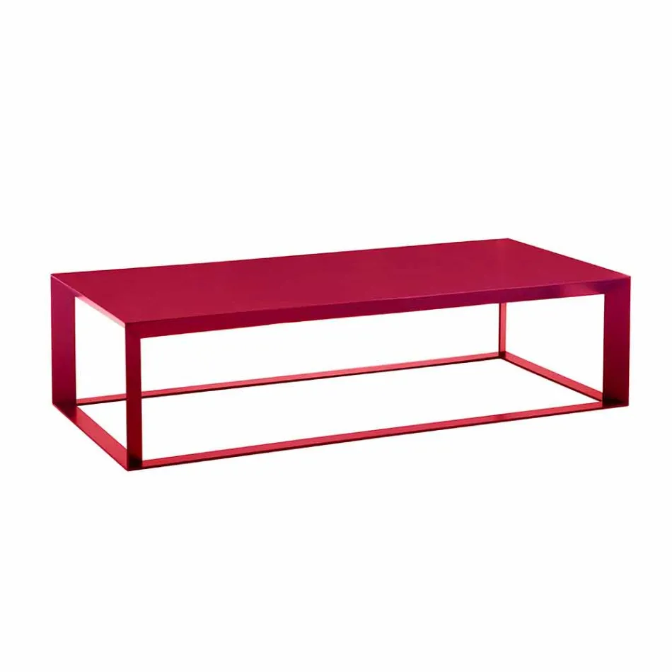 Coffee Table for Lounge in Colored Steel, Modern Design - Josyane Viadurini
