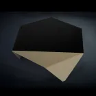 Coffee table in two-tone metal design Coffee laser cut Ruche Viadurini