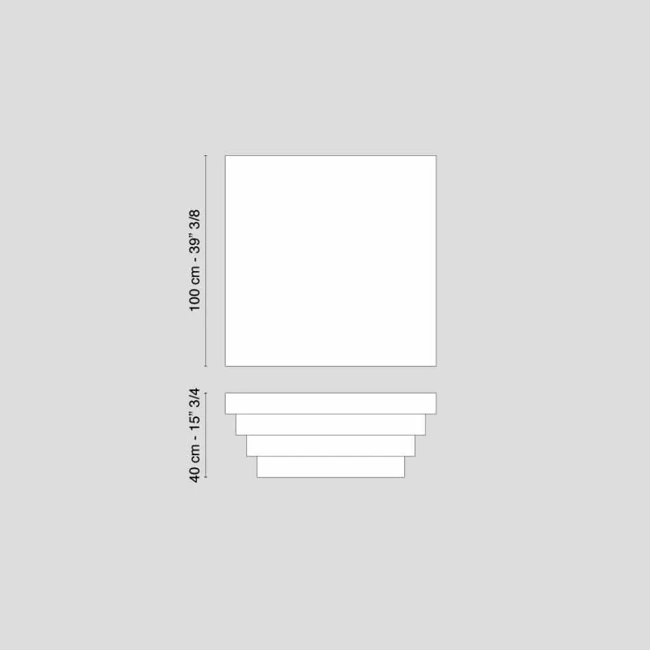 Coffee table design Coffee Silhouette Cadeau wood fibre Viadurini