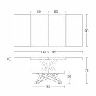 Transformable Design Coffee Table in Made in Italy Wood - Vincenzo Viadurini