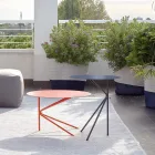 High Quality Colored Metal Coffee Table Made in Italy - Olesya Viadurini