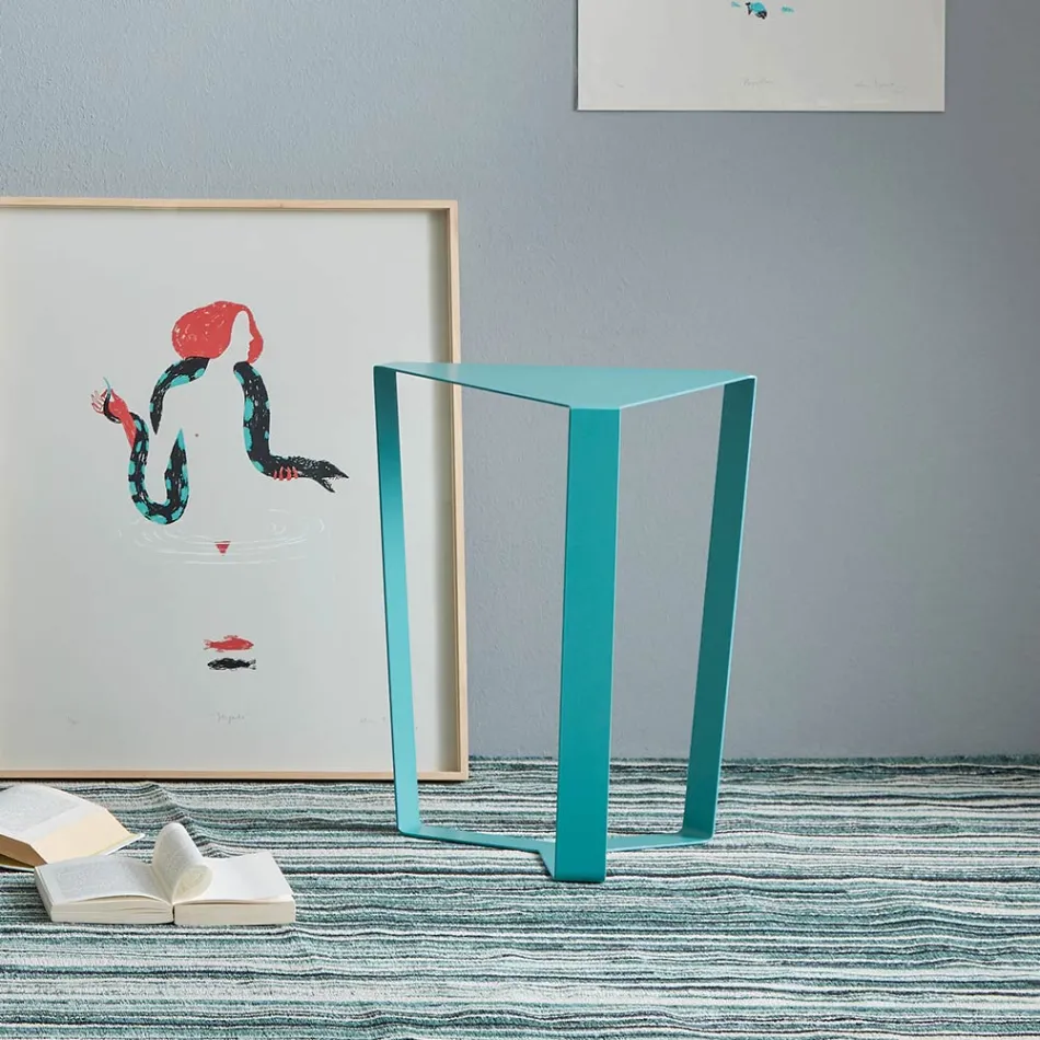 Made in Italy Design Colored Metal Coffee Table - Yasmine Viadurini