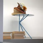 Round Metal Coffee Table, Design in Various Colours and 2 Sizes - Olesya Viadurini