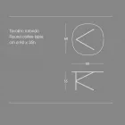 Round Metal Coffee Table, Design in Various Colours and 2 Sizes - Olesya Viadurini