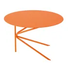 Round Metal Coffee Table, Design in Various Colours and 2 Sizes - Olesya Viadurini