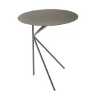 Round Metal Coffee Table, Design in Various Colours and 2 Sizes - Olesya Viadurini