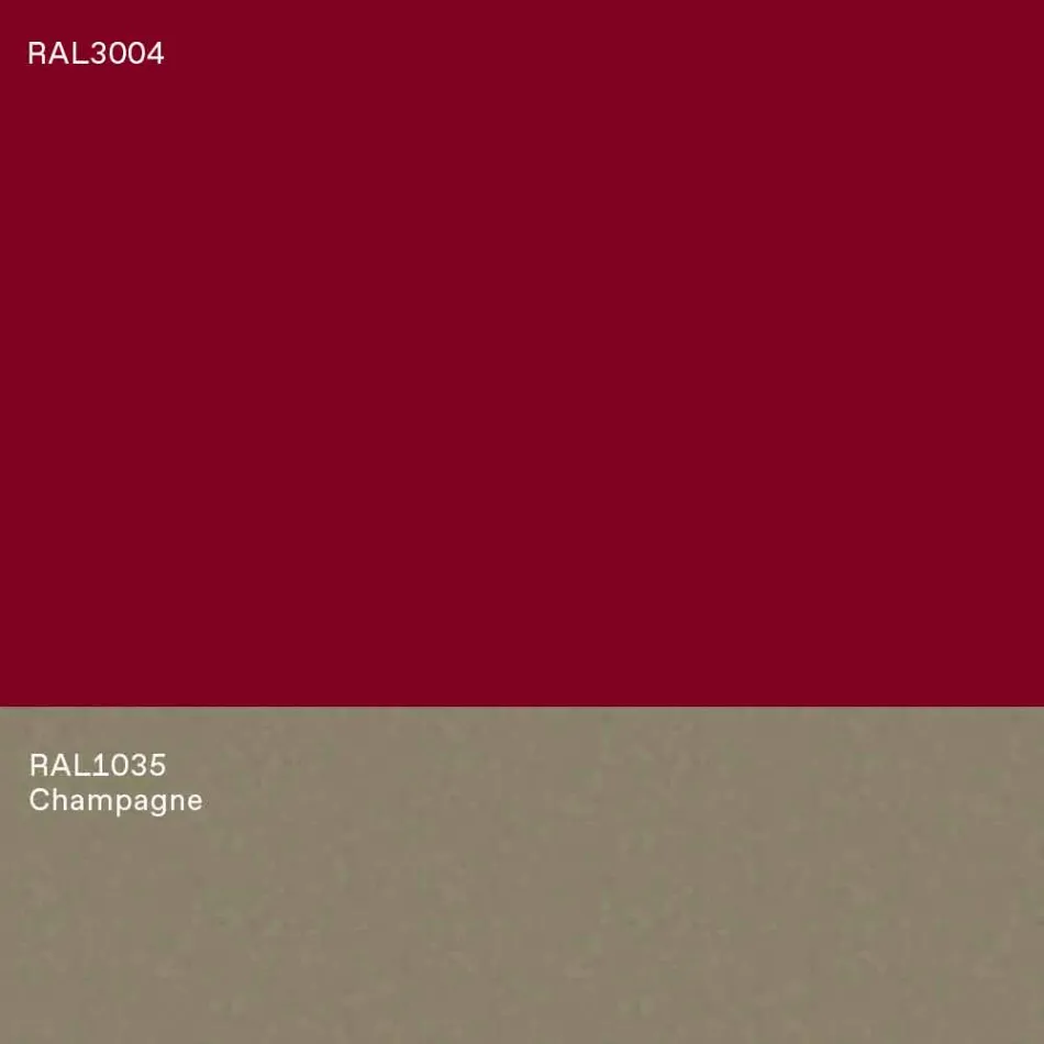 Modern Low Design Coffee Table Blue or Burgundy with Ring - Lok Viadurini