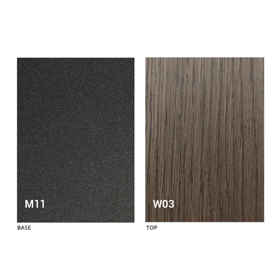 Modern Transforming Coffee Table in Wood and Metal Made in Italy - Fabio Viadurini