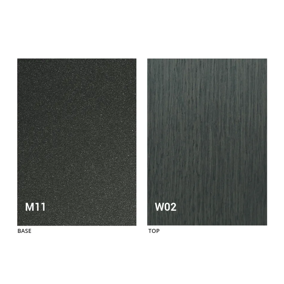 Modern Transforming Coffee Table in Wood and Metal Made in Italy - Fabio Viadurini