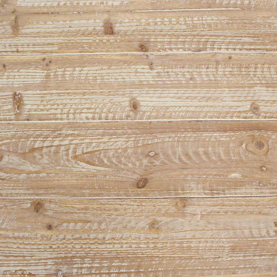 Coffee Table for the Lounge in Fir Wood and Steel - Ilenia Viadurini