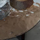 Round Glass Coffee Table for Lounge Design 3 Sizes - Imolao Viadurini