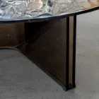 Round Glass Coffee Table for Lounge Design 3 Sizes - Imolao Viadurini