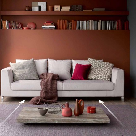 Coffee Table Convertible into a Made in Italy Design Kitchen Table - Genio Viadurini