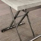 Modern Transformable Coffee Table in Wood and Metal Made in Italy - Gabri Viadurini