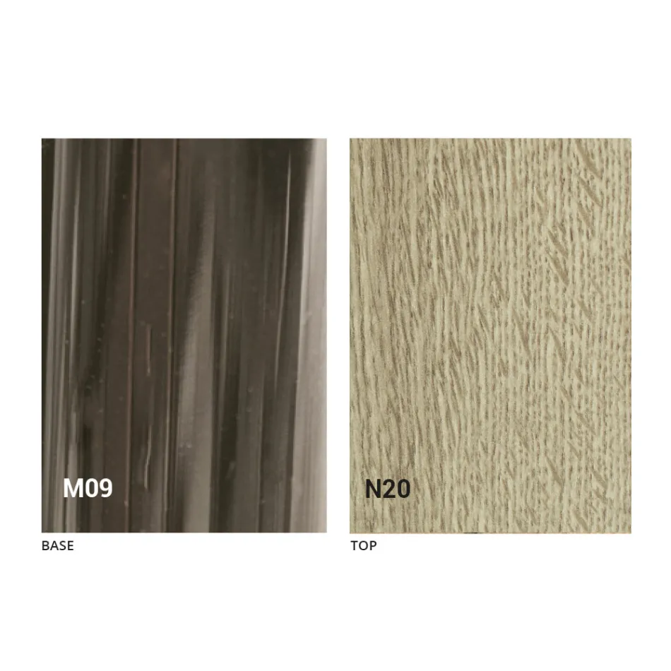 Modern Transforming Coffee Table in Wood and Metal Made in Italy - Gabri Viadurini