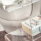 Sofa Table in Transparent or Fume Plexiglass Made in Italy - Janne Viadurini