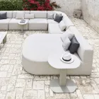Aluminium and Steel Outdoor Coffee Table Made in Italy - Plinto by Varaschin Viadurini