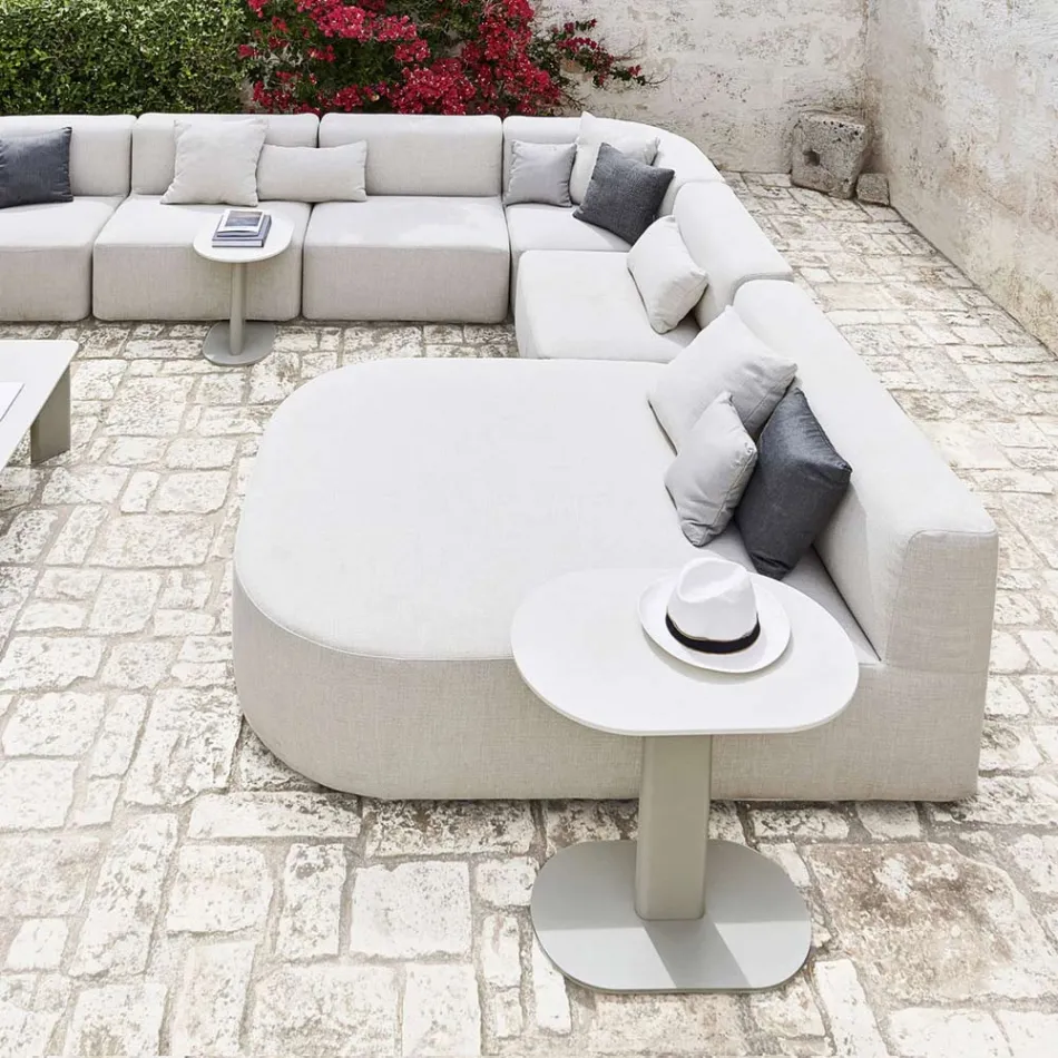 Aluminium and Steel Outdoor Coffee Table Made in Italy - Plinto by Varaschin Viadurini