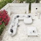 Aluminium and Steel Outdoor Coffee Table Made in Italy - Plinto by Varaschin Viadurini