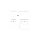 Aluminium and Steel Outdoor Coffee Table Made in Italy - Plinto by Varaschin Viadurini