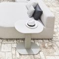 Aluminium and Steel Outdoor Coffee Table Made in Italy - Plinto by Varaschin