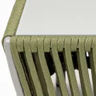 Outdoor Coffee Table in Aluminium and Woven Fabric - Eugene Viadurini