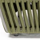 Outdoor Coffee Table in Aluminium and Woven Fabric - Eugene Viadurini