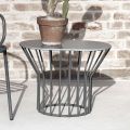 Outdoor coffee table in Hpl and metal Made in Italy - Guerrino