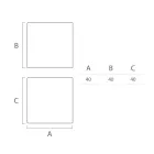 Bright Outdoor Coffee Table in White Polyethylene Made in Italy - Derti Viadurini