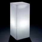 Derti - Illuminated Outdoor Table in Pearl Polyethylene Made in Italy Viadurini