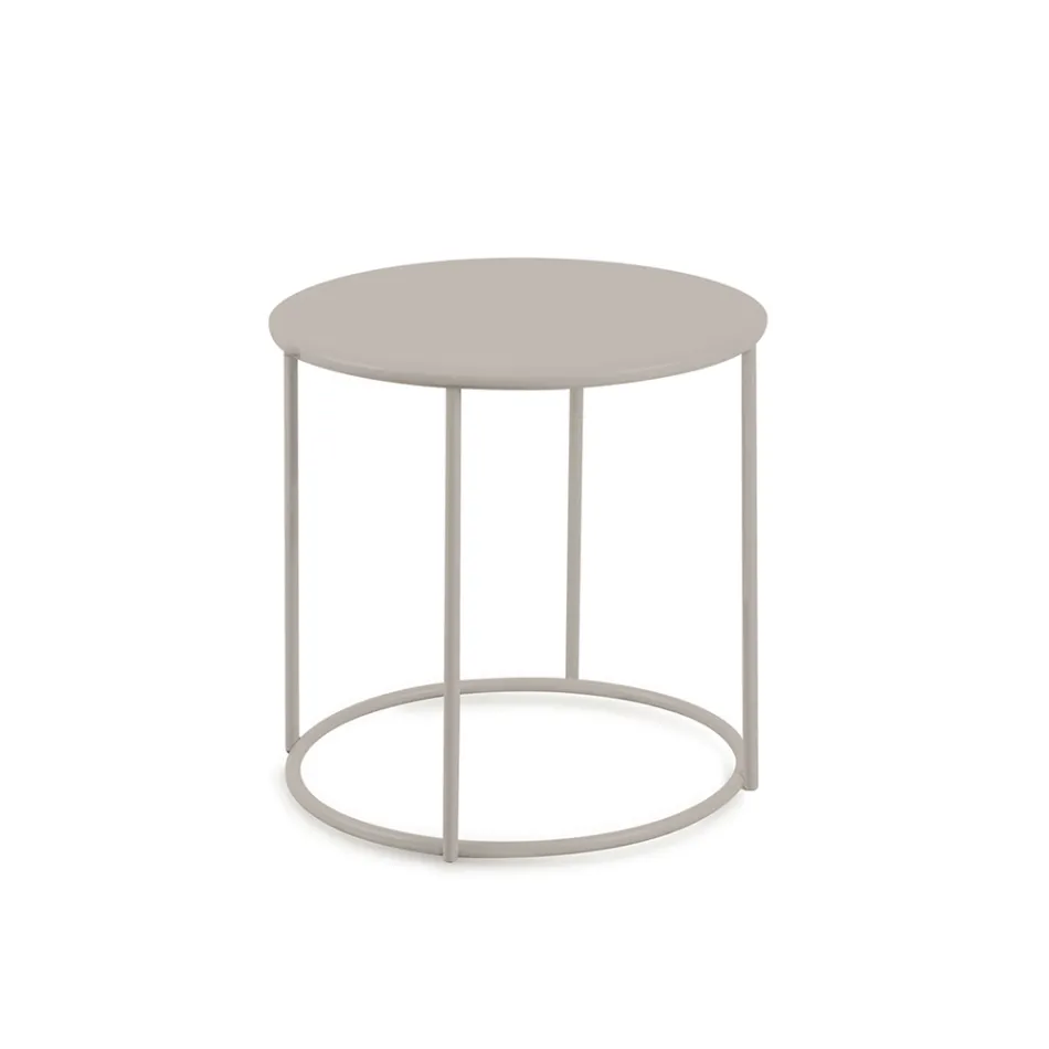 Garden Coffee Table in Galvanized Steel of Various Sizes Made in Italy - Brienne Viadurini