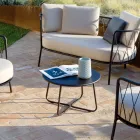 Garden Coffee Table in Galvanized Steel Made in Italy - Brienne Viadurini