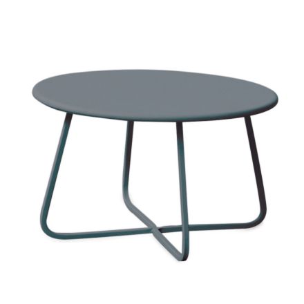 Garden Coffee Table in Galvanized Steel Made in Italy - Brienne Viadurini