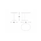 Aluminium Garden Coffee Table Made in Italy - Plinto by Varaschin Viadurini