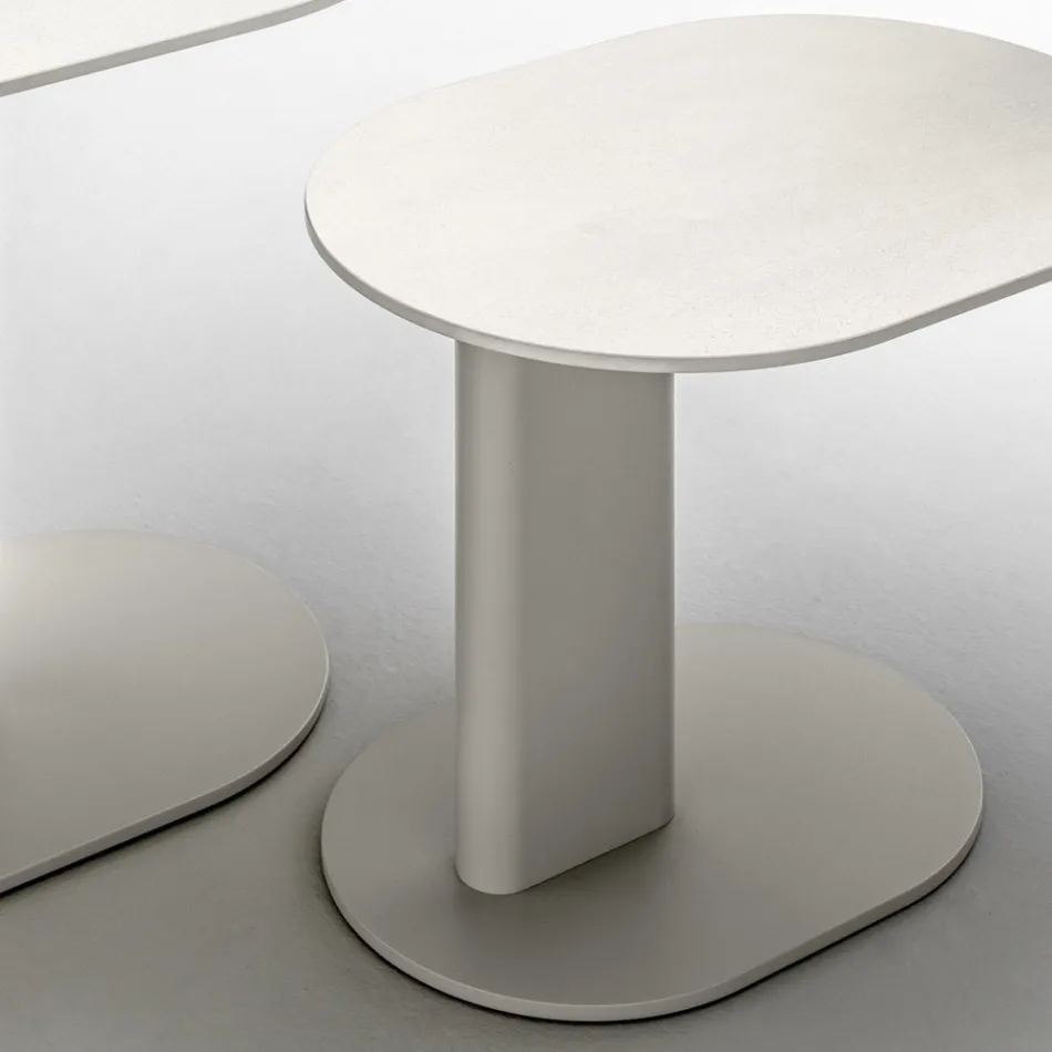 Aluminium Garden Coffee Table Made in Italy - Plinto by Varaschin Viadurini