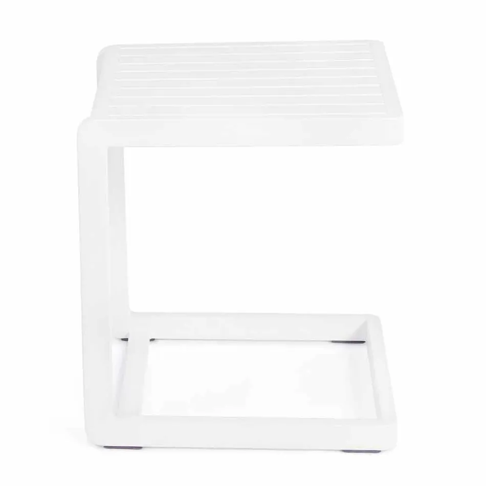 Homemotion Painted Aluminium Garden Coffee Table, 2 Pieces - Rodric Viadurini