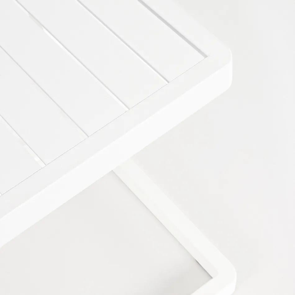 Garden Coffee Table in Painted Aluminium, Homemotion, 2 Pieces - Rodric Viadurini