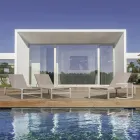 Garden Coffee Table in Painted Aluminium, Homemotion, 2 Pieces - Rodric Viadurini