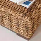 Garden Coffee Table in Natural Abaca Fibre - Lagertha Viadurini